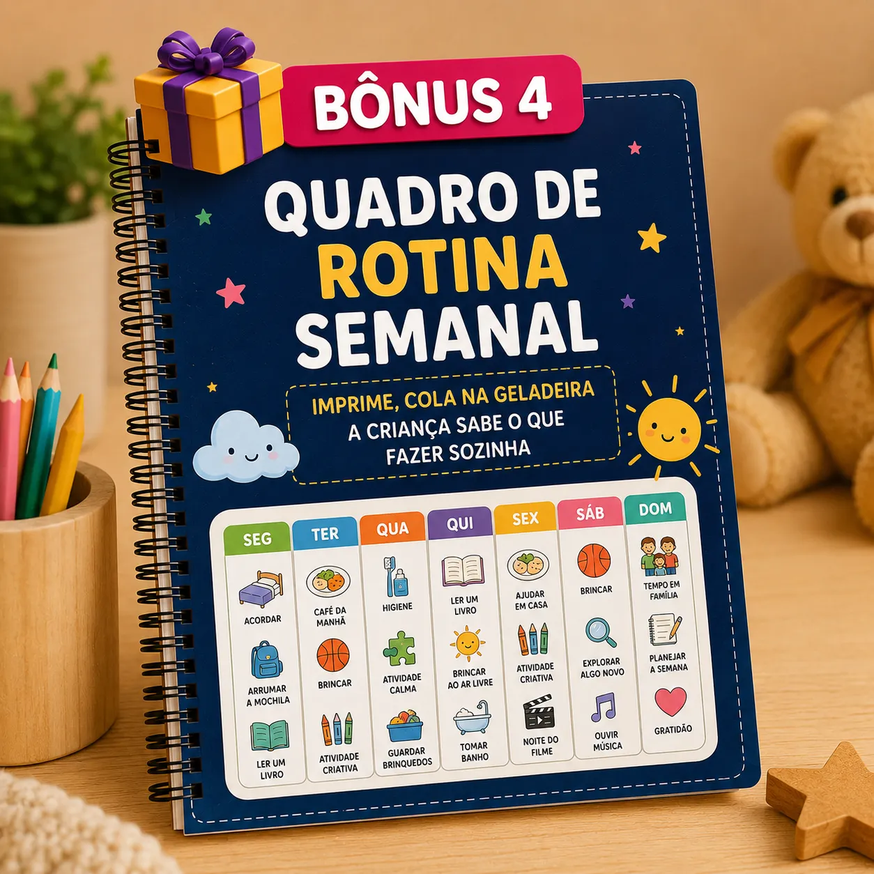 Quadro de Rotina Semanal